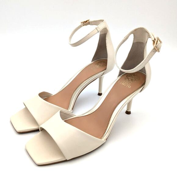 Vince Camuto Women's FEBE Heeled Sandals Creamy White Size US8M - Picture 1 of 12